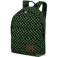 Городской рюкзак Asgard Р-5137Х (Череп Мелкий черно-зеленый)