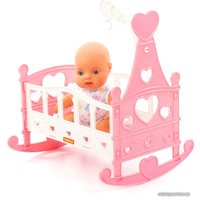 Пупс Полесье Пупс Славный + кроватка-качалка 76670