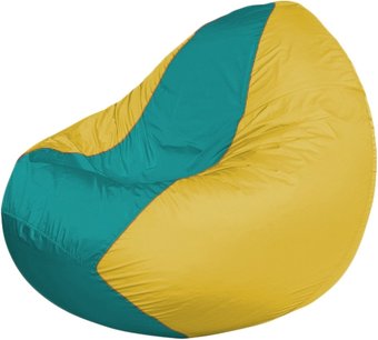 Кресло-мешок Flagman Classic K2.1-261 (желтый/бирюзовый)