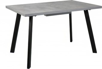 Кухонный стол СоюзРегионПоставка Борг 120х80 (муар черный/цемент)