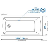 Ванна Метакам Standart 170x70 АВS_009717