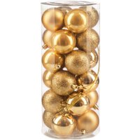 Елочная игрушка Ausini VT25-04003-1 (золото, 24 шт)