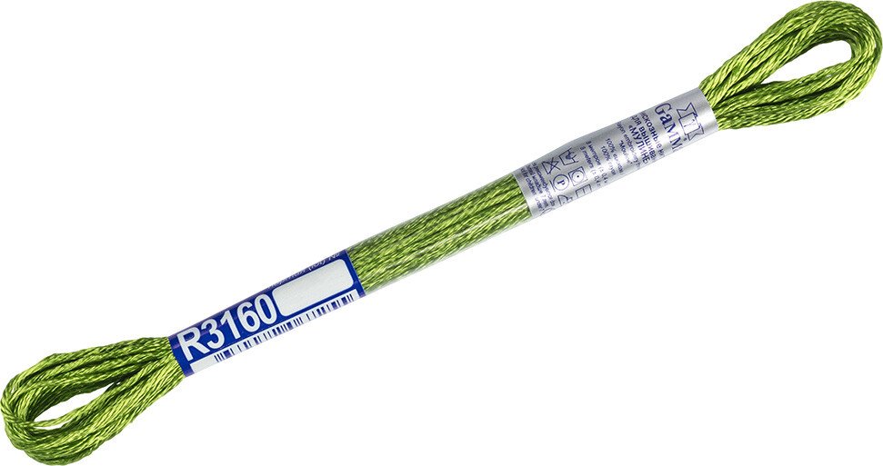 

Нитки для вышивания Gamma Мулине R3160 8 м (яр-зеленый)