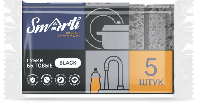 

Губка Smarti Black (5 шт)
