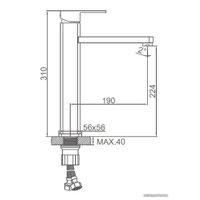 Смеситель Ledeme L1133