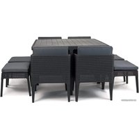 Обеденная группа Keter Columbia Dining Set 247484 (графит)