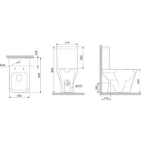 Унитаз напольный AM.PM Gem C908601SC в Пинске