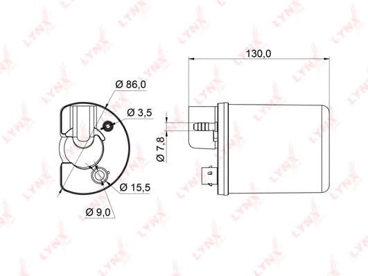 

Топливный фильтр LynxAuto LF962M