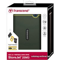 Внешний накопитель Transcend StoreJet 25M3 1TB (зеленый)