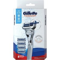 Бритвенный станок Gillette Skinguard Sensitive 4 сменные кассеты 7702018558865