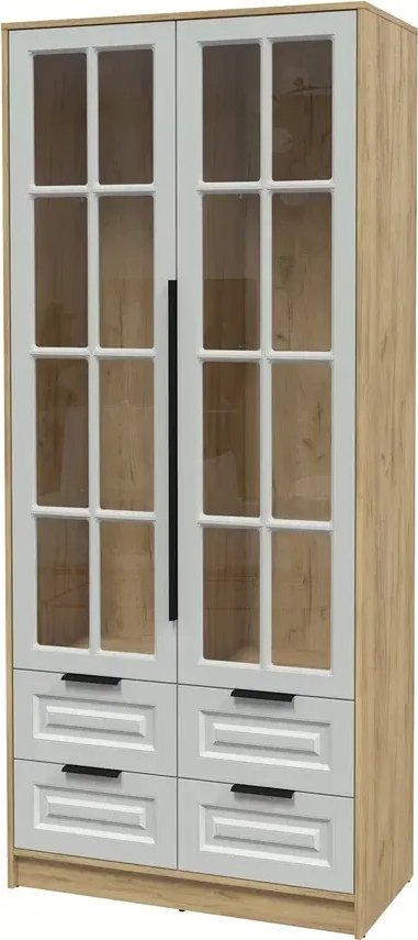 

Шкаф-витрина Интерлиния Концепт КТ-ШВ2 Деко (дуб золотой/грей)