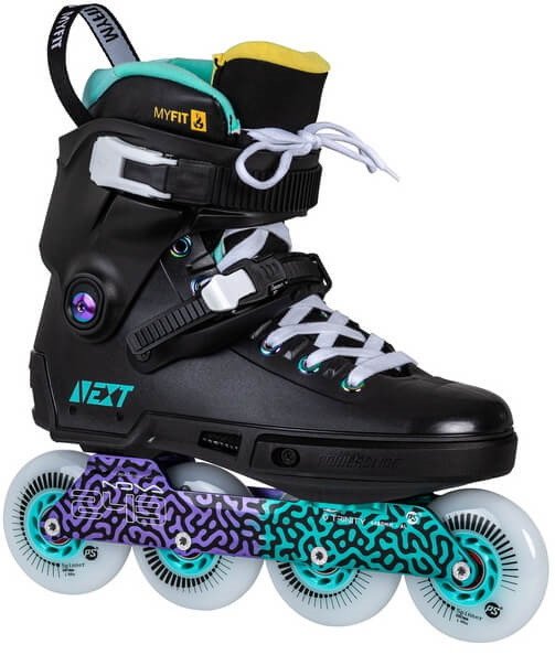 Роликовые коньки Powerslide Next Multicolor 80 908432 (р. 38-39, черный)