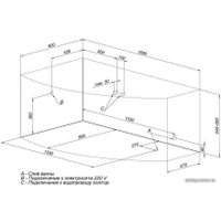 Ванна Aquanet Sofia 170x90 L (с каркасом)