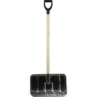 Лопата для уборки снега Skiper с деревянным черенком и V-образной ручкой 500x300