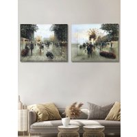 Картина Декарт Ретро городской мотив 1 8Л0343 (в раме)