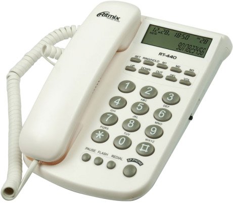 

Телефонный аппарат Ritmix RT-440 (белый)