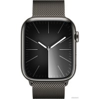 Умные часы Apple Watch Series 9 LTE 45 мм (корпус из нержавеющей стали, графит/миланский графитовый)