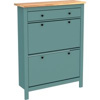 Тумба для обуви Mio Tesoro Сага 92x122 2.08.10.190.16 (темно-бирюзовый/ясень)