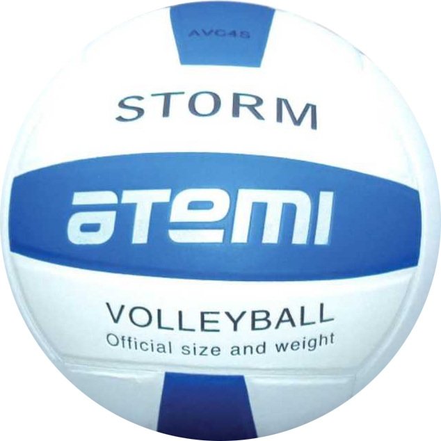 

Волейбольный мяч Atemi Storm (5 размер, белый/синий)