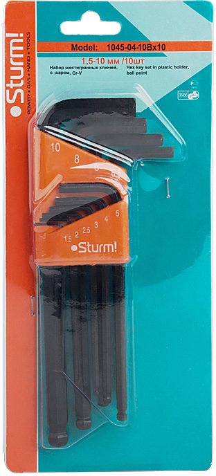 

Набор ключей Sturm 1045-04-10Bx10 10 предметов