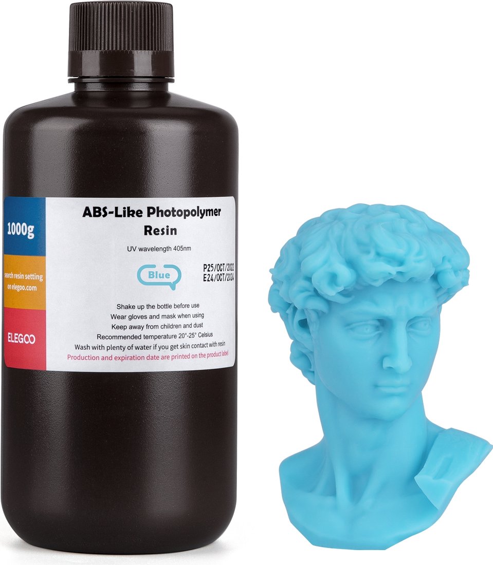 

Фотополимер Elegoo ABSlike 1кг (синий)