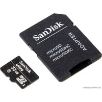 Карта памяти SanDisk Ultra microSDHC 32GB UHS-I + адаптер [SDSDQL-032G-R35A]