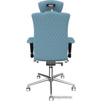 Офисное кресло Kulik System Elegance (с подголовником, светло-синий)