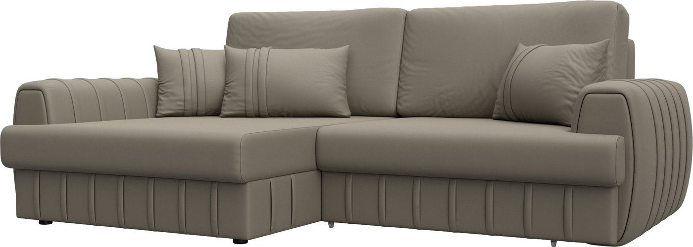 

Угловой диван Лига диванов Лига-057 НПБ левый 130032L (экокожа Grifon 04 бежевый)