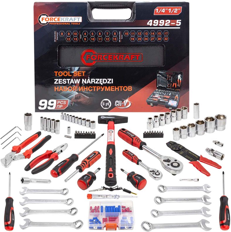 

Универсальный набор инструментов ForceKraft FK-4992-5(58254)