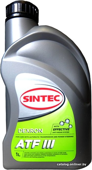 Трансмиссионное масло Sintec ATF III Dexron 1л