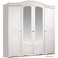 Шкаф распашной ФорестДекоГрупп Луиза 4-створчатый (слоновая кость)