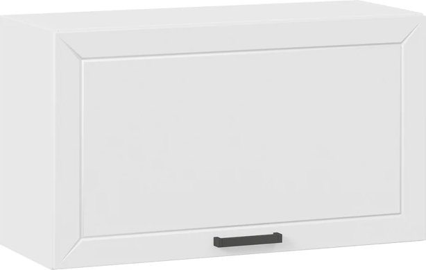 

Шкаф навесной Трия Лорас 1ВВ8Г с одной откидной дверью (белый/холст белый)