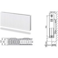 Стальной панельный радиатор Лемакс Compact 22 300x1800