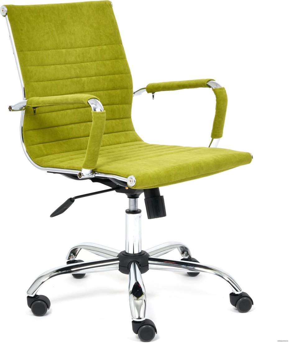 Офисное кресло TetChair Urban-Low (флок, оливковый)