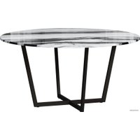 Кухонный стол LoftyHome Тасос Ларго Раунд 1627744 (мрамор пуно)