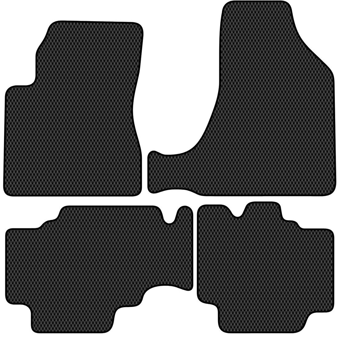 

Комплект ковриков для авто Alicosta Hyundai Tucson I (suv / JM) 2004 - 2009 (черный, ромб)