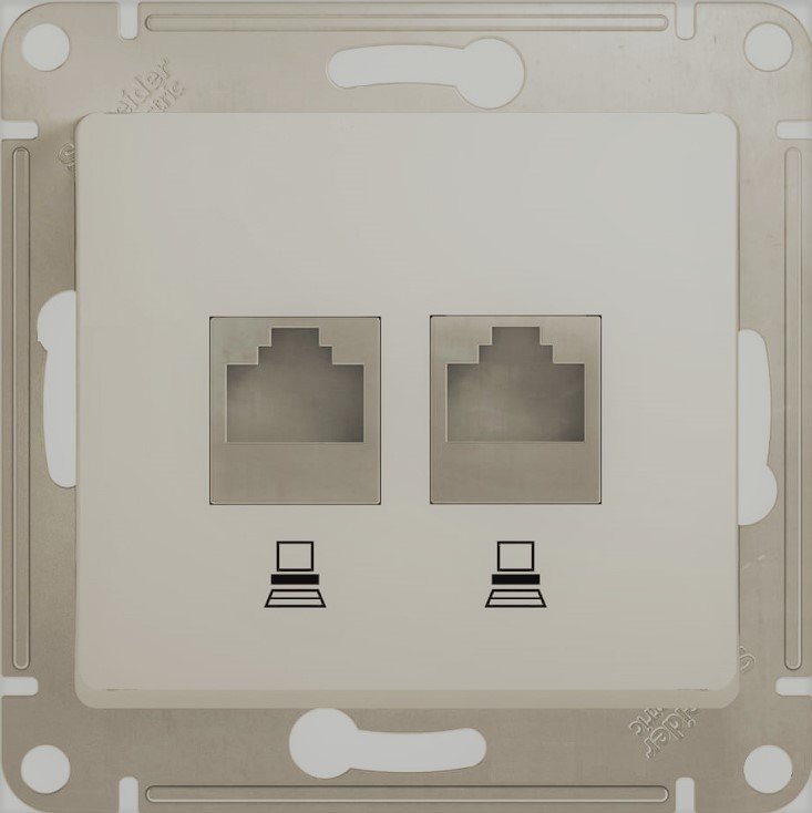 

Розетка компьютерная Schneider Electric Glossa GSL000285KK