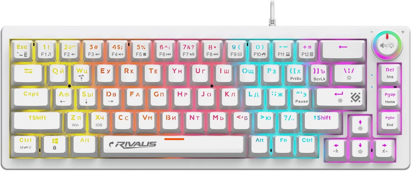 Клавиатура Defender Rivalis GK-357 (белый)