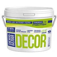 Краска Тайфун Мастер Decor 4.5 кг (снежно-белый)