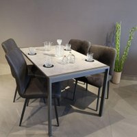 Кухонный стол Виста Кельн-2 80x130/230 (шелковый камень/муар тортора)