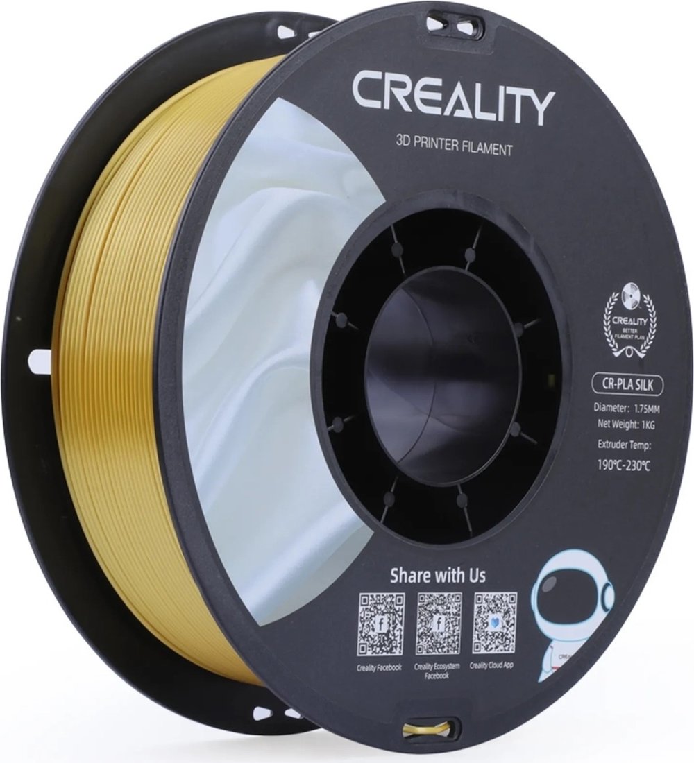 Пластик Creality CR-Silk 1.75 мм 1 кг (golden)