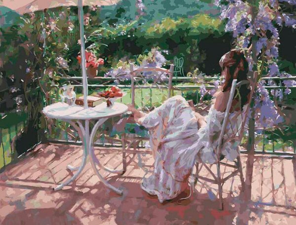 

Картина по номерам Белоснежка Утро на террасе 935-AB