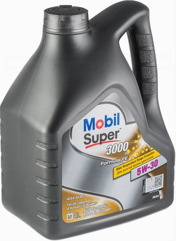 

Моторное масло Mobil Super 3000 X1 Formula FE 5W-30 4л 151527