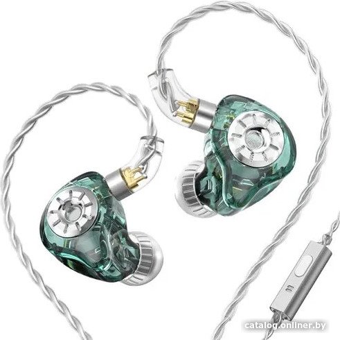 Наушники TRN ST1 Pro (зеленый, c микрофоном)