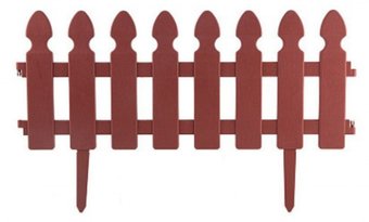 Изгородь декоративная Park Штакетник 999143 (терракотовый)