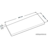 Полка Mio Tesoro Фора 1.9 (белый)