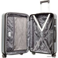 Чемодан-спиннер Gianni Conti Valencia GC201 66 см (серебристо-серый)