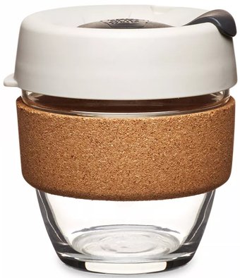 Многоразовый стакан KeepCup Brew Cork S Filter limited 227мл (белый)