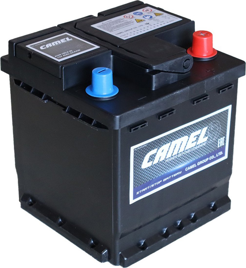Автомобильный аккумулятор Camel AGM VRL0 40 Euro (40 А·ч)