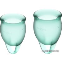 Менструальная чаша Satisfyer Feel Confident (зеленый)